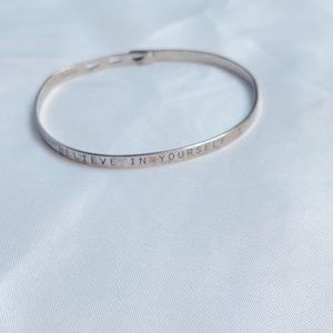 Believe in yourself adjusting bracelet